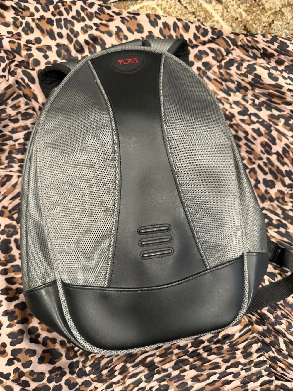 Tumi Gray and Black Men’s Backpack